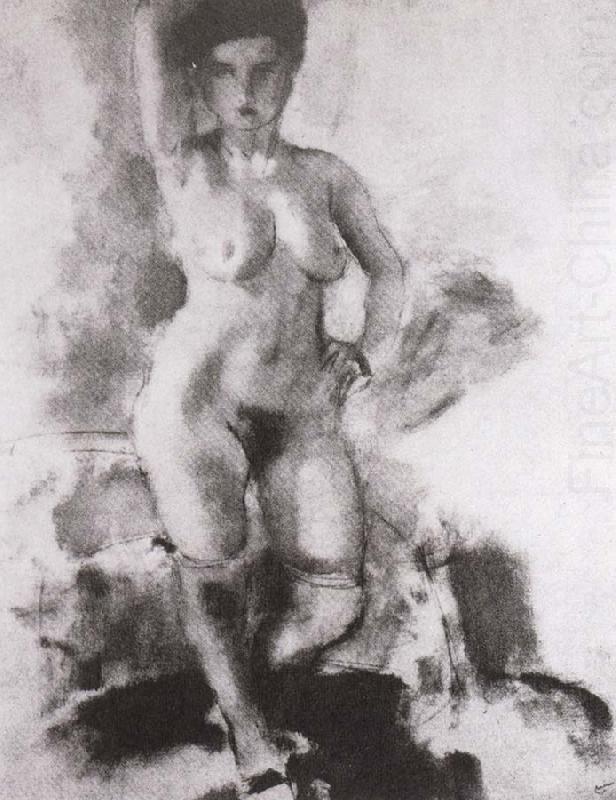 Woman have big breast, Jules Pascin